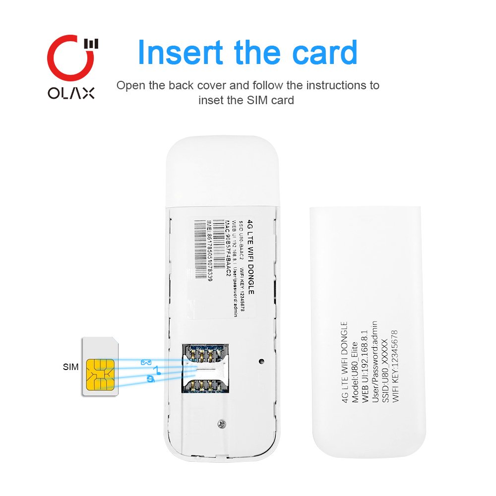 OLAX U80 ultra 4G LTE USB Modem Dongle 150Mbps Laptop PC Network Card WiFi Hotspot WiFi Wireless Network Adapter